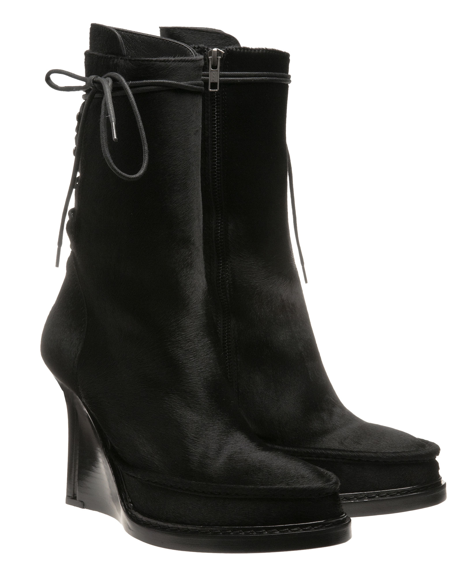 ann demeulemeester wedge boot