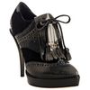 Gucci Black Patent Trim Suede Riddle Platform Booties in Black (asphalt) - Lyst