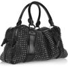 Burberry Studded Leather Knight Bag in Black - Lyst