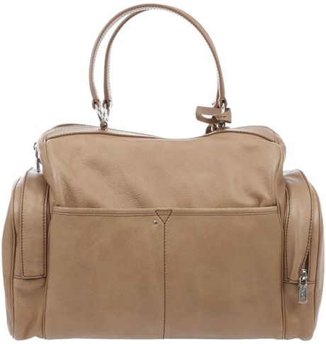 bowler beige bag nude calfskin vanity laurent saint