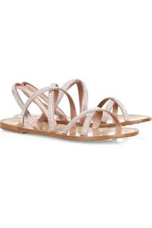 Pedro Garcia Crystal-embellished Strappy Sandals - Lyst