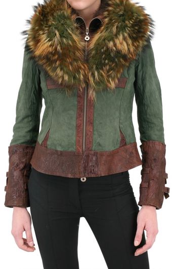 Sonia Villa Murmaski Fur Leather Jacket - Lyst