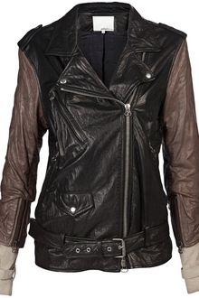 3.1 Phillip Lim Leather Motorcycle Jacket - Lyst