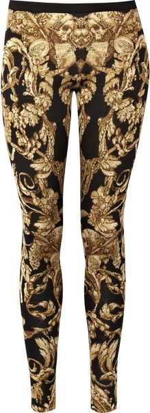 Alexander McQueen Silk and Wool Knit Leggings - Lyst