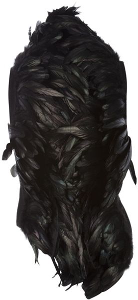 Ann Demeulemeester Feather Trim Waistcoat - Lyst