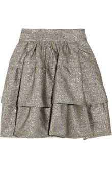Diane Von Furstenberg Bolo Metallic-tweed A-line Skirt - Lyst
