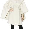 Givenchy Hooded Double Cloth Cape Coat in White - Lyst