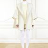 Givenchy Hooded Double Cloth Cape Coat in White - Lyst