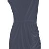 Halston Heritage Ruched Mattejersey Mini Dress in Gray - Lyst