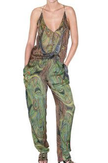 Jo No Fui Printed Silk Chiffon Jumpsuit - Lyst