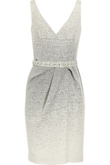 Lela Rose Ombré Woven Silk-blend Dress - Lyst