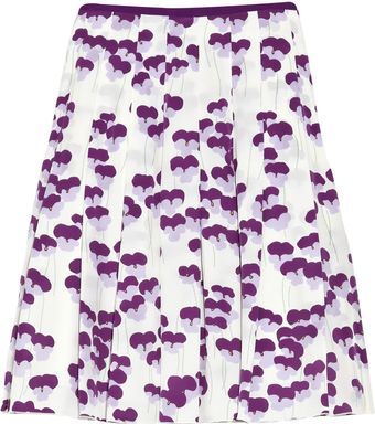 Marc Jacobs Silk Crepe De Chine A-line Skirt - Lyst