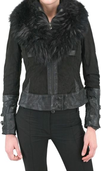 Sonia Villa Murmaski Fur Leather Jacket - Lyst