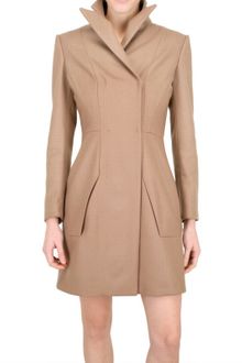 Space Wool Snap Button Coat - Lyst