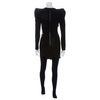 Balmain Structured Shoulder Feature Dress in Black - Lyst