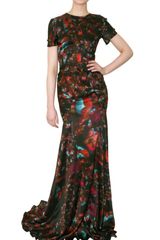 Erdem Beaded Silk Satin Dress