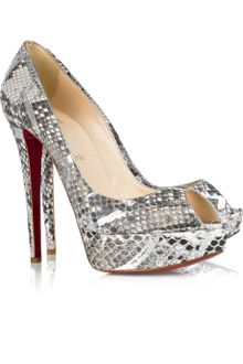 Christian Louboutin Banana 140 Python Pumps - Lyst