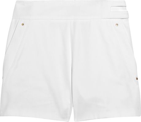 Emilio Pucci Stretchcotton Shorts in White - Lyst