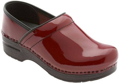 red patent leather danskos