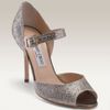 Jimmy Choo Lace Glitter Mary Jane Pumps in Gold (champagne glitter fabric) - Lyst