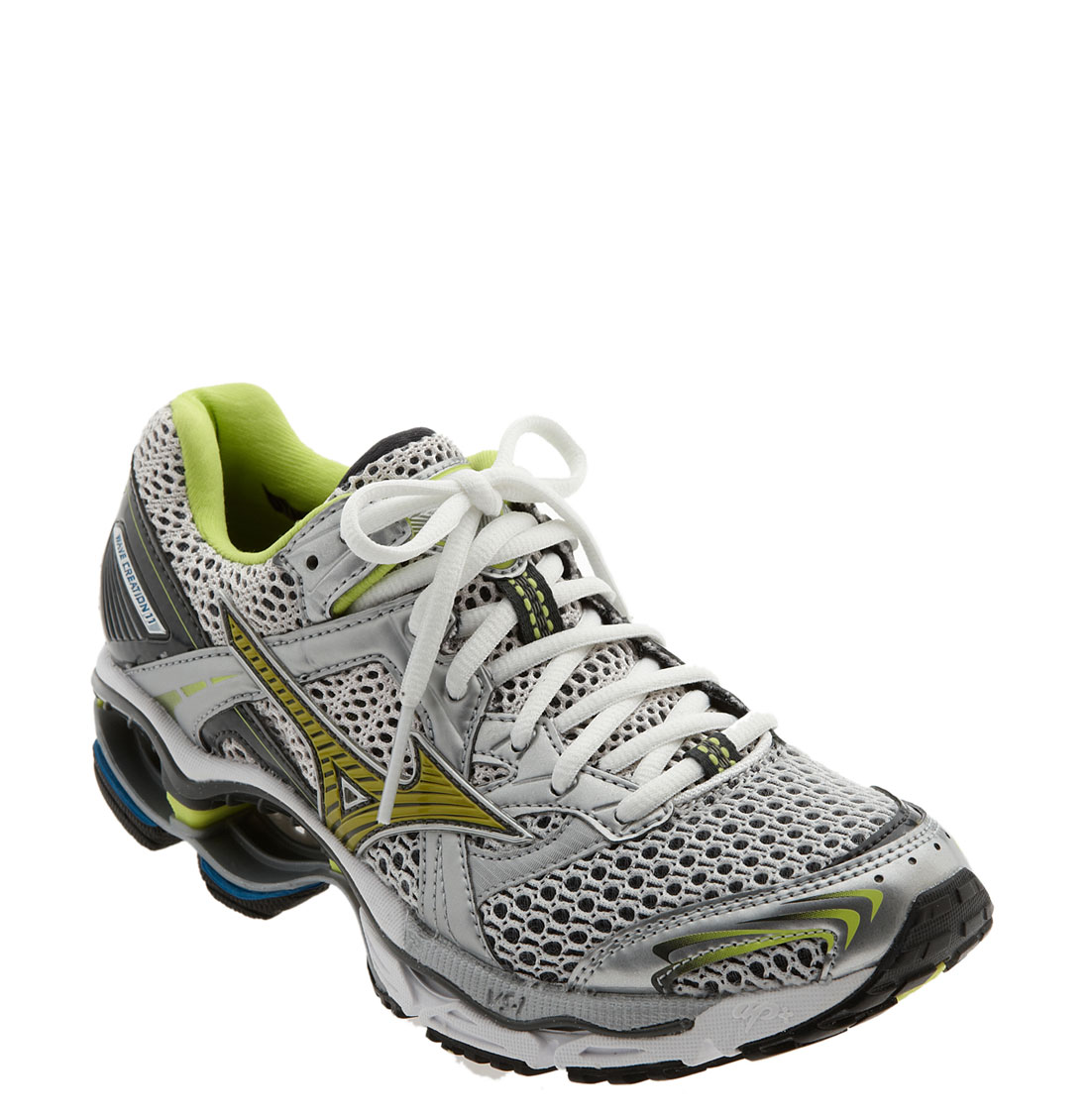 Mizuno Wave Creation 11 Running Shoe in White (white/lime) Lyst
