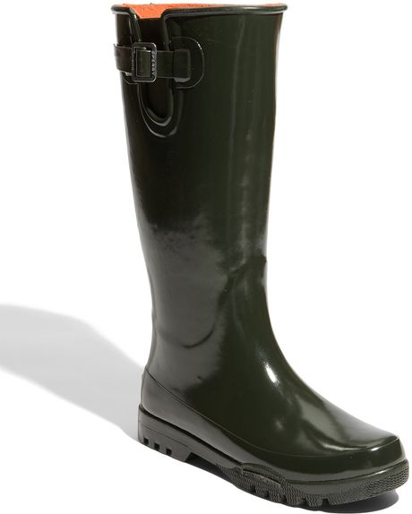 sperry tall rain boots