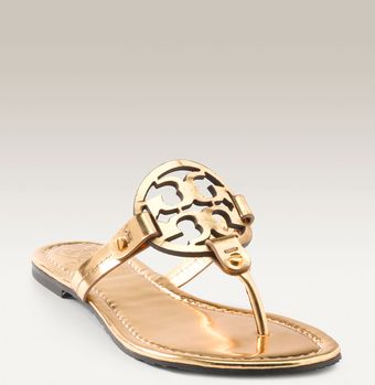 Tory Burch Miller Logo Thong - Lyst