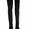 Belle By Sigerson Morrison Stretch Suede Overtheknee Boot in Black - Lyst