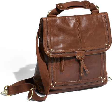 sak teak ventura backpack convertible leather brown