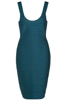 Hervé Léger Scoop Neck Bandage Dress - Lyst