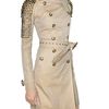 Burberry Prorsum Studded Gabardine Trench Coat in Beige - Lyst