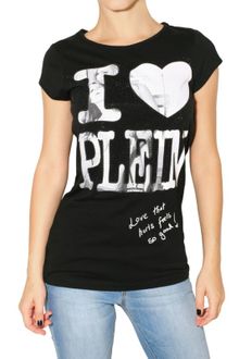 Philipp Plein Crystal I Love Plein Jersey T-shirt - Lyst
