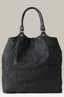 Tory Burch Denim Delaney Bucket Tote - Lyst
