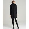 Elie Tahari Sherilyn Ruffle Coat in Black