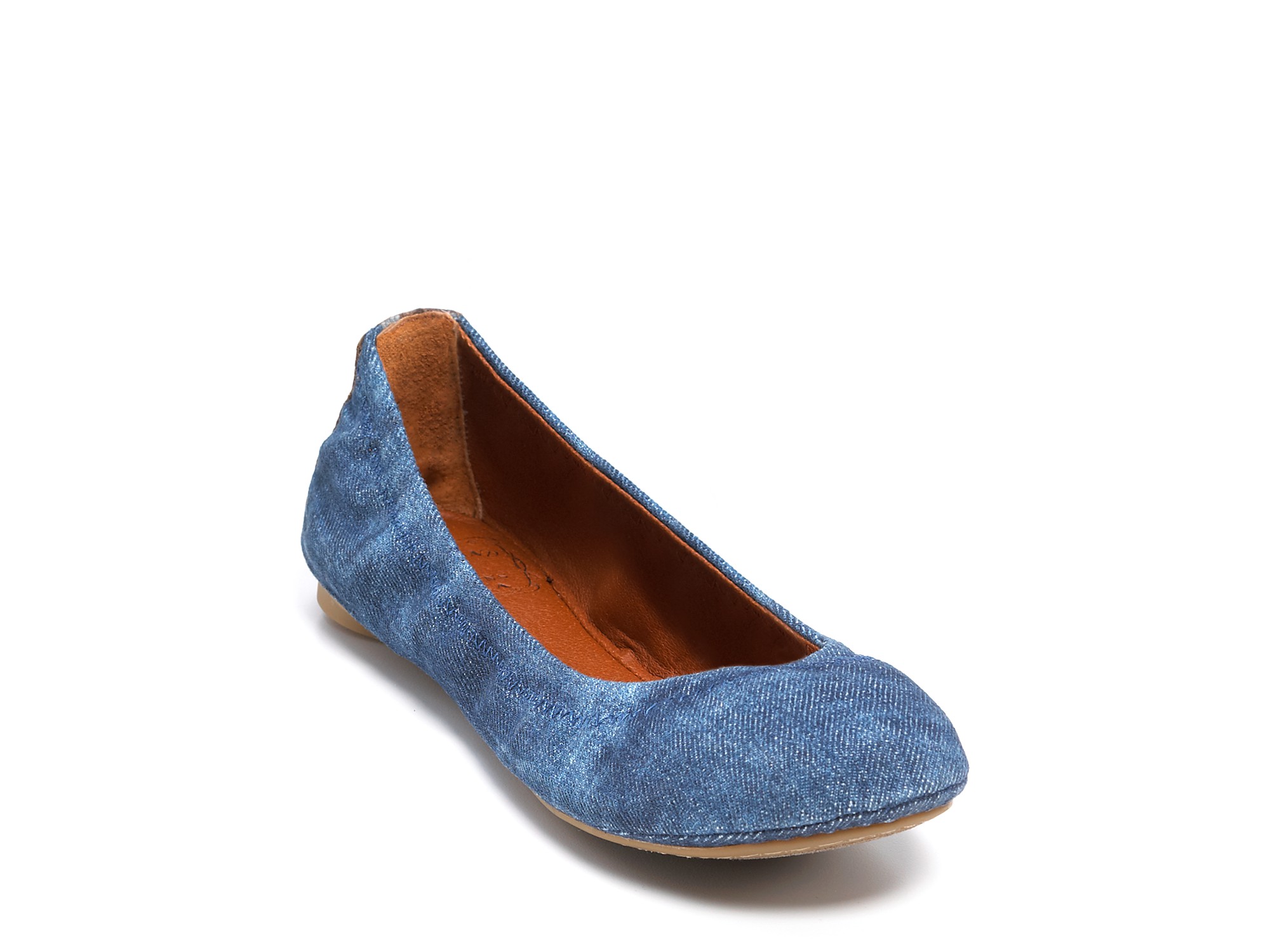 denim ballet flats