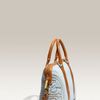Tory Burch Denim Delaney Satchel in Blue (light denim/ royal tan) - Lyst