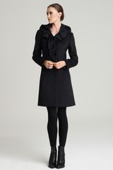 Elie Tahari Sherilyn Ruffle Coat
