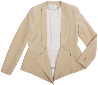 3.1 Phillip Lim Silk Draped Overlap Blazer - Lyst