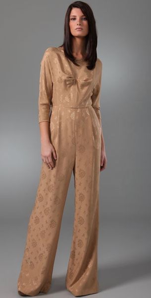 3.1 Phillip Lim Wide Leg Jumpsuit with Open Tie Back - Lyst