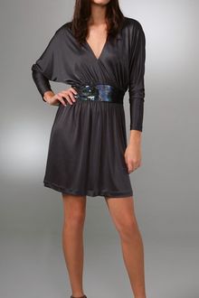 Halston Heritage Cocktail Dress with Sequin Waistband - Lyst