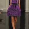 Victoria Beckham Satincrepe Bell Dress in Purple - Lyst