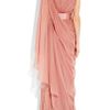 Alberta Ferretti Draped Silkchiffon Gown in Pink (rose) - Lyst