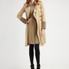 Burberry Vanbrugh Shearling Trim Belted Trenchcoat in Beige (honey) - Lyst