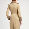 Burberry Vanbrugh Shearling Trim Belted Trenchcoat in Beige (honey) - Lyst