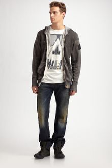 Diesel Fleece Hoodie - Lyst