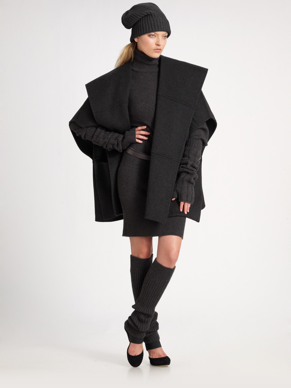 michael kors wool cape