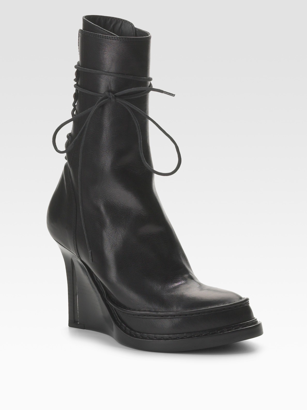 lace up boots in the back