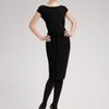 Donna Karan New York Matte Jersey Capsleeve Dress in Black - Lyst