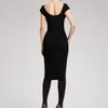 Donna Karan New York Matte Jersey Capsleeve Dress in Black - Lyst