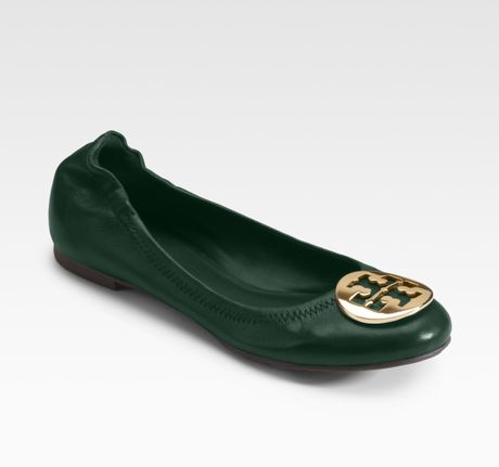 tory burch green flats